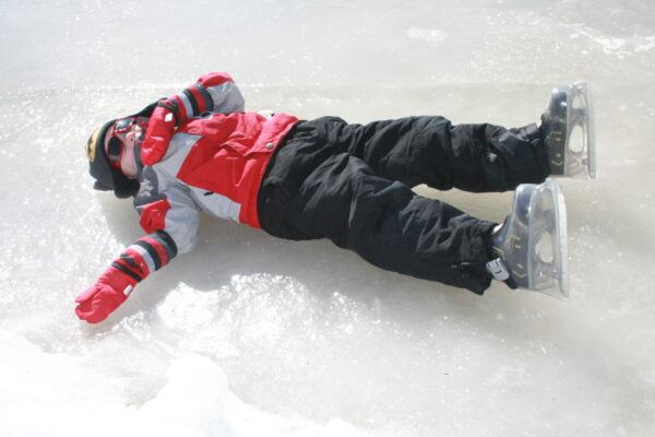 Ice skating is hard