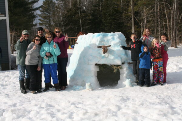 snow fort build off