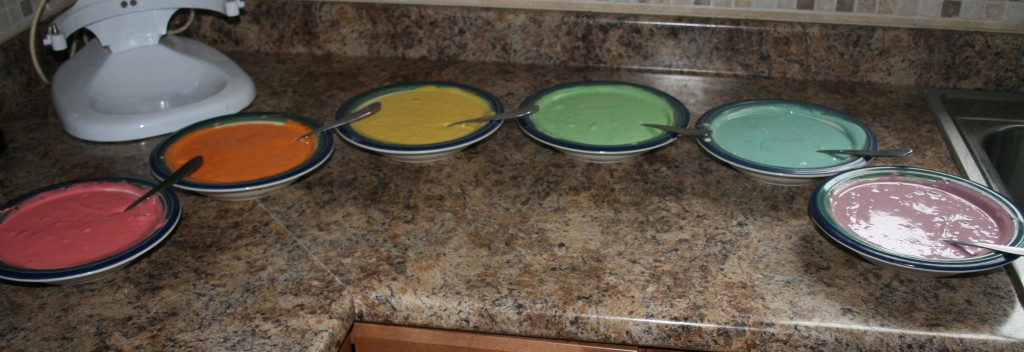 Cake mix colors