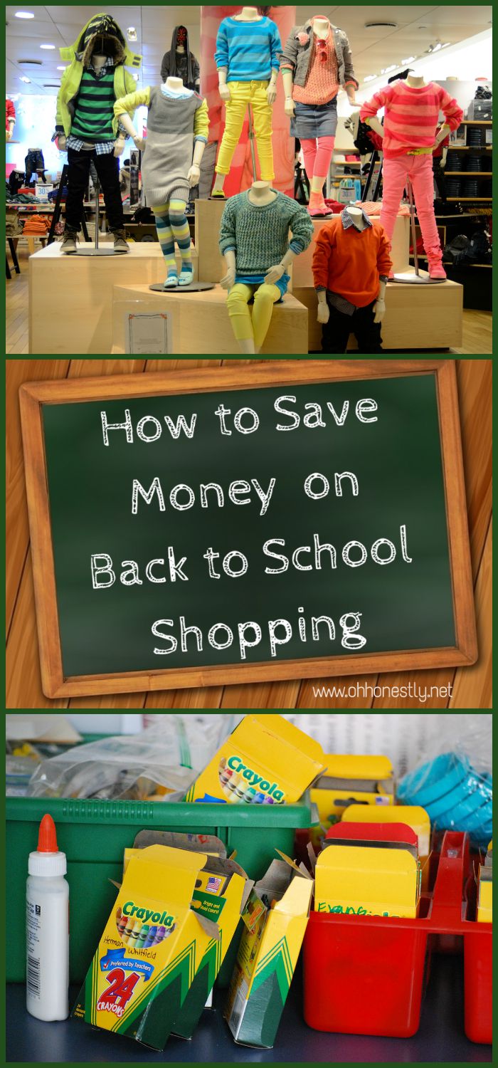 How to save money on back to school shopping