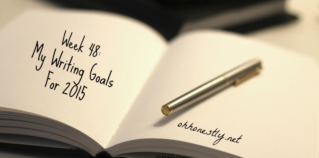 Keeping It Real Writing Goals 2015