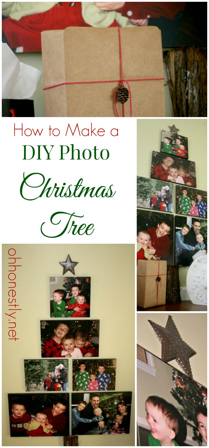 DIY Photo Christmas Tree