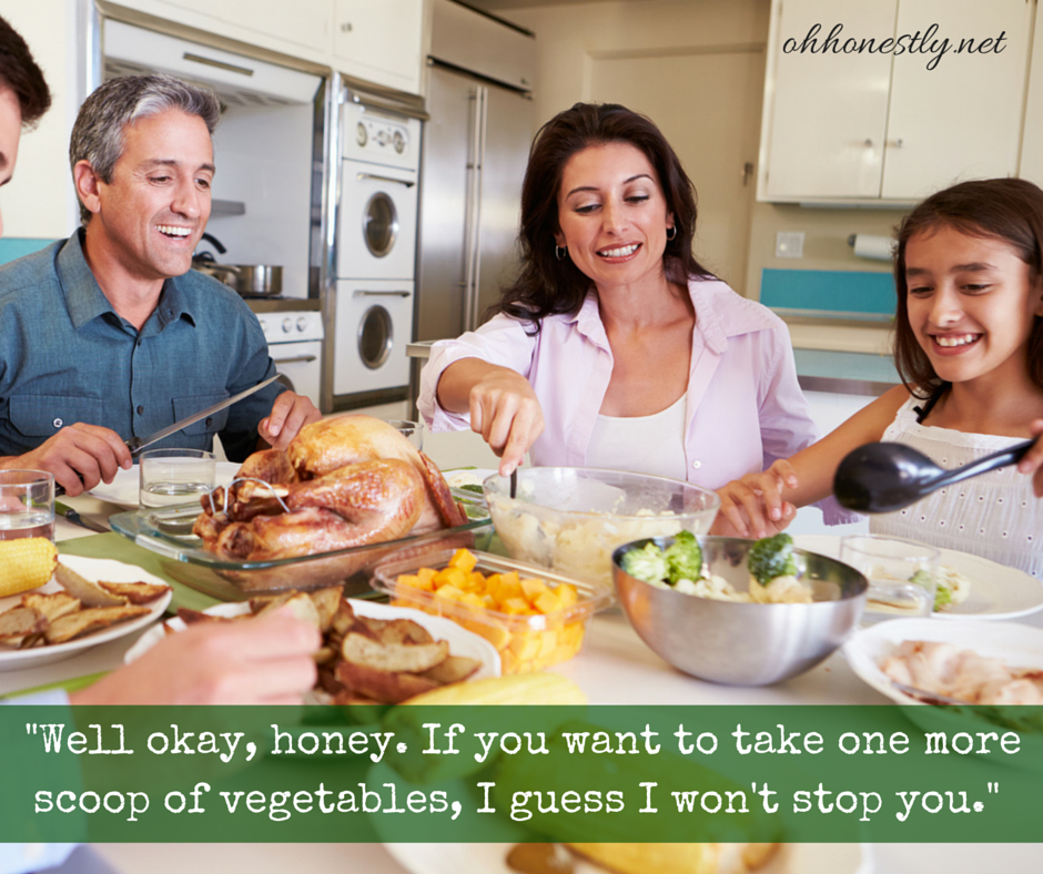 Ridiculous Stock Photos of Family Meal Time with Funny Captions