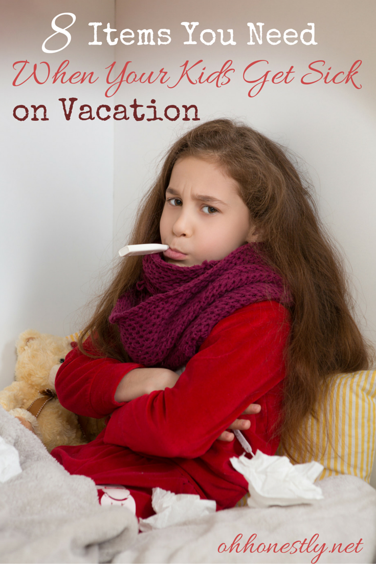 An inevitable part of parenting is having your kids get sick while you're on vacation. Even though you hope for the best, it's smart to plan for the worst. Here's what you need in your hotel room if your kids get sick.