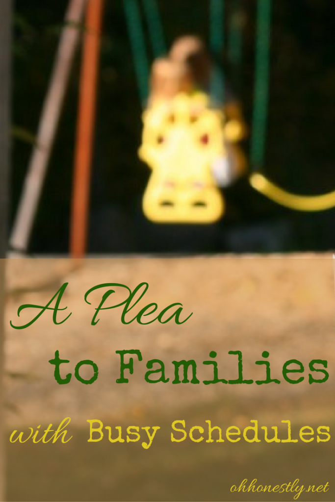 a-plea-to-families-with-busy-schedules