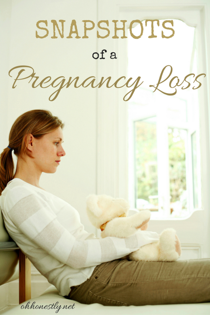 snapshots of a pregnancy loss