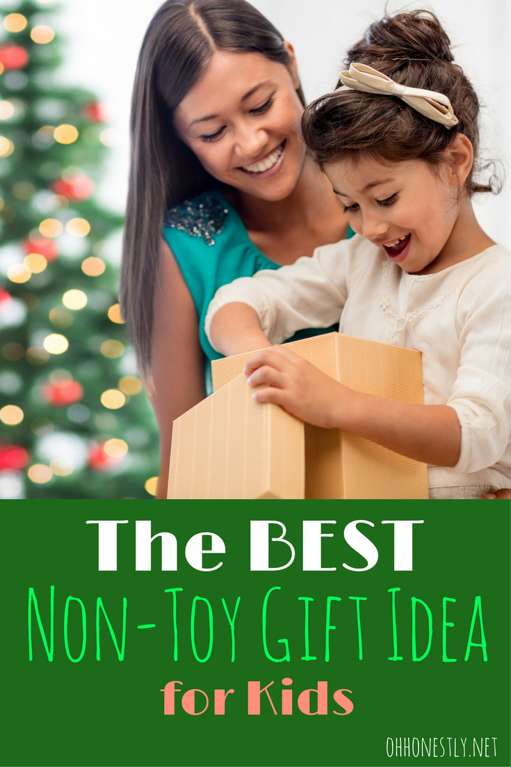 If you're drowning in toys and a holiday or birthday is coming up, you'll love this non-toy gift idea for kids. It's the BEST one out there!