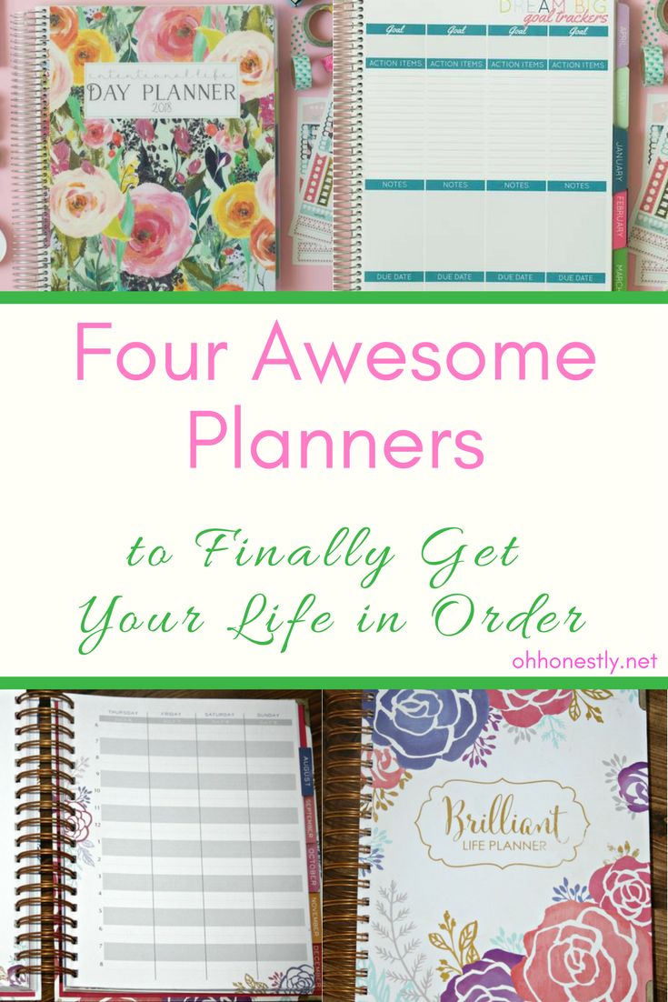 If you struggle to keep your life organized, one of these four awesome planners will help get you on track!