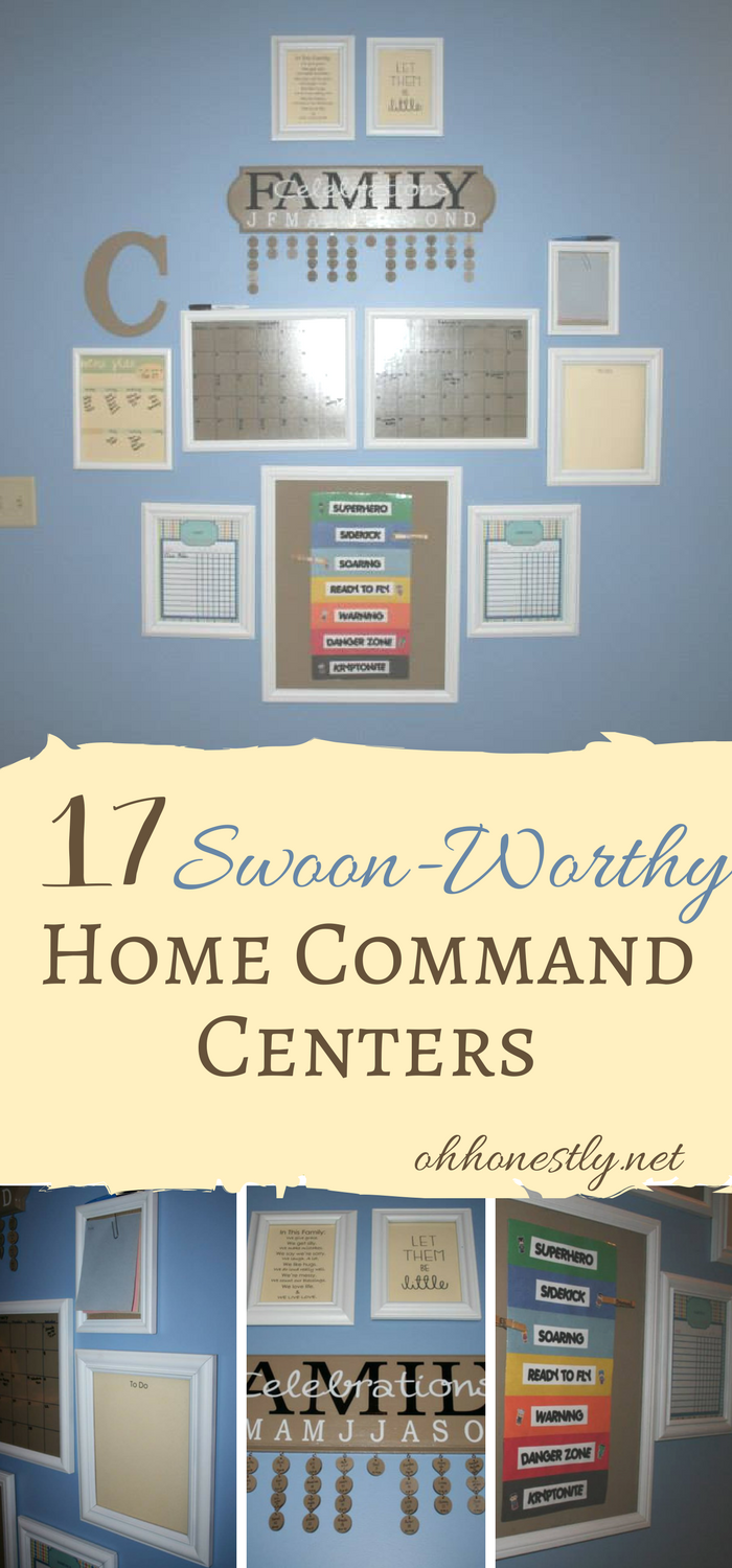Home command centers will help you get and keep your family organized, but you have to put some thought into what you really need in your family command center before you set it up. These 17 swoon-worthy examples will give you tons of inspiration.